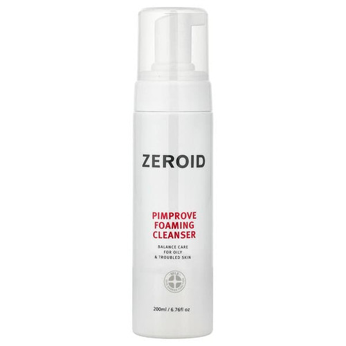<img alt="Zeroid, Pimprove Foaming Cleanser, For Oily & Troubled Skin, 6.76 fl oz (200 ml)" title="Zeroid, Pimprove Foaming Cleanser, For Oily & Troubled Skin, 6.76 fl oz (200 ml),8809723789375"