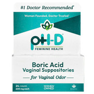 <img alt="pH-D Feminine Health, Boric Acid Vaginal Suppositories, 600 mg, 24 Count" title="pH-D Feminine Health, Boric Acid Vaginal Suppositories, 600 mg, 24 Count,349597000445"