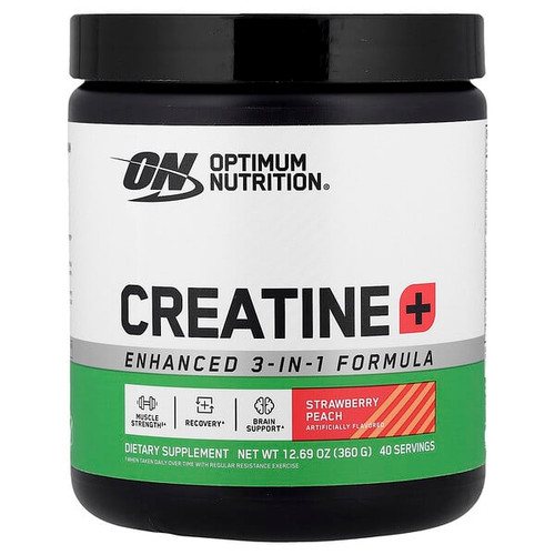 <img alt="Optimum Nutrition, Creatine+, Strawberry Peach, 12.69 oz (360 g)" title="Optimum Nutrition, Creatine+, Strawberry Peach, 12.69 oz (360 g),748927070897"