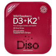 <img alt="Diso, Vitamin D3 + K2, Wild Raspberry, 30 Oral Strips" title="Diso, Vitamin D3 + K2, Wild Raspberry, 30 Oral Strips,850058480039"