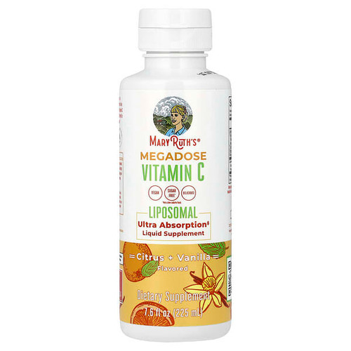 <img alt="MaryRuths, Megadose Vitamin C Liposomal, Citrus + Vanilla, 7.6 fl oz (225 ml)" title="MaryRuths, Megadose Vitamin C Liposomal, Citrus + Vanilla, 7.6 fl oz (225 ml),850029392880"