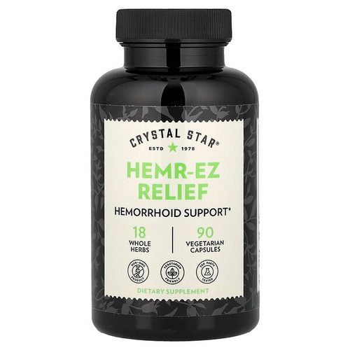 <img alt="Crystal Star, Hemr-Ez Relief, 90 Vegetarian Capsules" title="Crystal Star, Hemr-Ez Relief, 90 Vegetarian Capsules,747889025006"