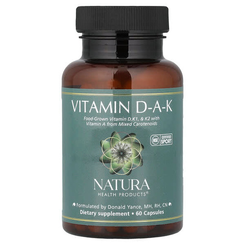 <img alt="Natura Health Products, Vitamin D-A-K, 60 Capsules" title="Natura Health Products, Vitamin D-A-K, 60 Capsules,890062000618"