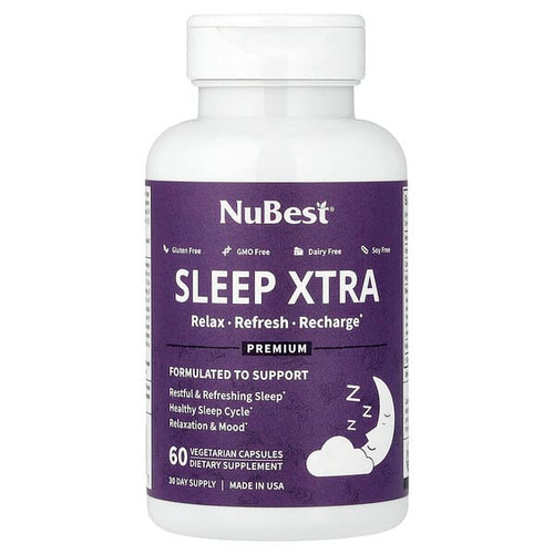 <img alt="NuBest, Sleep Xtra, 60 Vegetarian Capsules" title="NuBest, Sleep Xtra, 60 Vegetarian Capsules,850011016671"