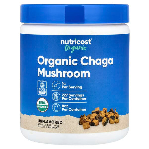 <img alt="Nutricost, Organic Chaga Mushroom, Unflavored, 8.1 oz (227 g)" title="Nutricost, Organic Chaga Mushroom, Unflavored, 8.1 oz (227 g),810014670355"