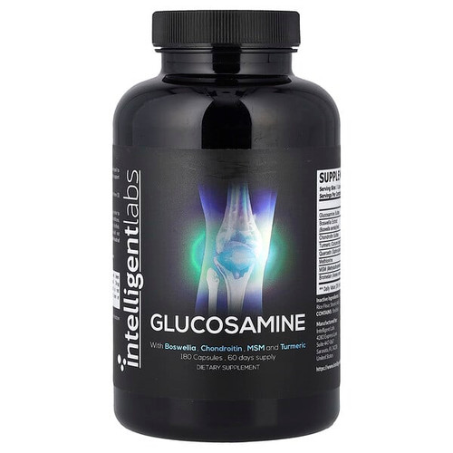 <img alt="Intelligent Labs, Glucosamine, 180 Capsules" title="Intelligent Labs, Glucosamine, 180 Capsules,5060742431536"