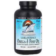 <img alt="Source Naturals, Arctic Pure, Ultra Potency Omega-3 Fish Oil, 850 mg, 120 Softgels" title="Source Naturals, Arctic Pure, Ultra Potency Omega-3 Fish Oil, 850 mg, 120 Softgels,021078020141"