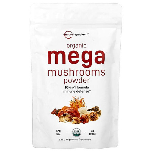 <img alt="Micro Ingredients, Organic Mega Mushrooms Powder, 5 oz (141 g)" title="Micro Ingredients, Organic Mega Mushrooms Powder, 5 oz (141 g),850056167390"