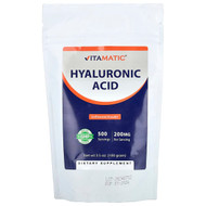 <img alt="Vitamatic, Hyaluronic Acid Powder, Unflavored, 3.5 oz (100 g)" title="Vitamatic, Hyaluronic Acid Powder, Unflavored, 3.5 oz (100 g),810078475453"