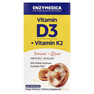 <img alt="Enzymedica, Vitamin D3 + Vitamin K2, 60 Capsules" title="Enzymedica, Vitamin D3 + Vitamin K2, 60 Capsules,670480101292"