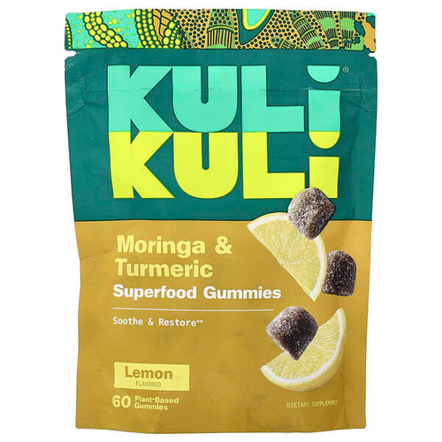 <img alt="Kuli Kuli, Superfood Gummies, Moringa & Turmeric, Lemon, 60 Plant-Based Gummies" title="Kuli Kuli, Superfood Gummies, Moringa & Turmeric, Lemon, 60 Plant-Based Gummies,850030552143"