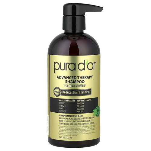 <img alt="Pura Dor, Advanced Therapy Shampoo, 16 fl oz (473 ml)" title="Pura Dor, Advanced Therapy Shampoo, 16 fl oz (473 ml),851615006426"