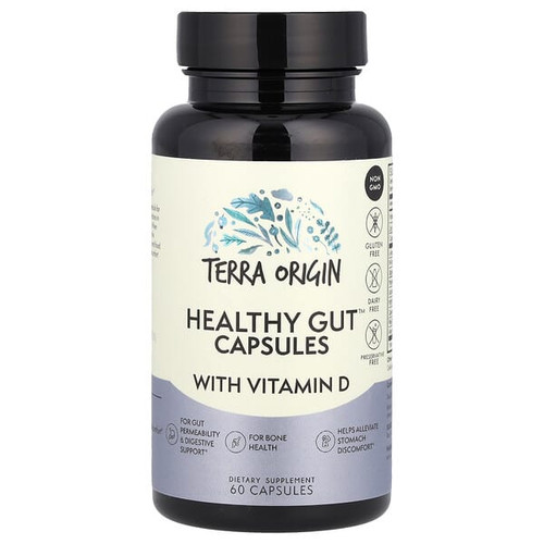 <img alt="Terra Origin, Healthy Gut Capsules with Vitamin D, 60 Capsules" title="Terra Origin, Healthy Gut Capsules with Vitamin D, 60 Capsules,857668007281"