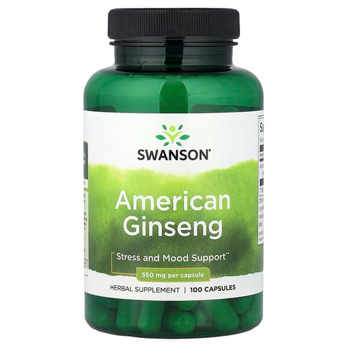 <img alt="Swanson Vitamins, American Ginseng , 550 mg , 100 Capsules" title="Swanson Vitamins, American Ginseng , 550 mg , 100 Capsules,087614015125"