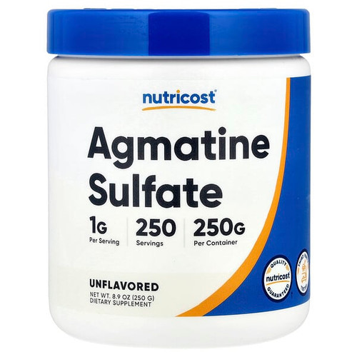 <img alt="Nutricost, Agmatine Sulfate, Unflavored, 8.9 oz (250 g)" title="Nutricost, Agmatine Sulfate, Unflavored, 8.9 oz (250 g),810139575320"