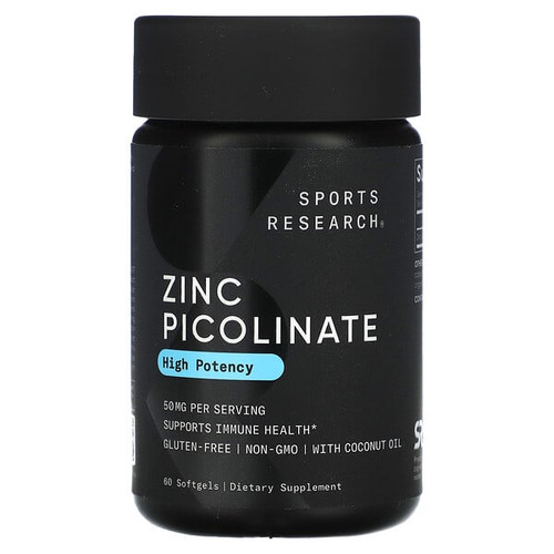 <img alt="Sports Research, Zinc Picolinate, High Potency , 50 mg, 60 Softgels" title="Sports Research, Zinc Picolinate, High Potency , 50 mg, 60 Softgels,023249090106"