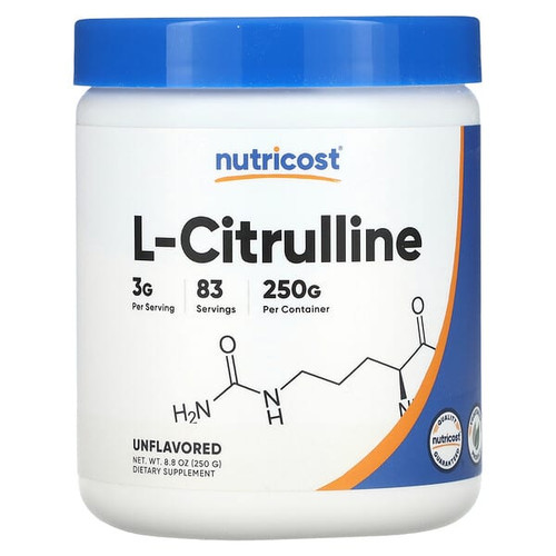 <img alt="Nutricost, L-Citrulline, Unflavored, 8.8 oz (250 g)" title="Nutricost, L-Citrulline, Unflavored, 8.8 oz (250 g),857077008176"
