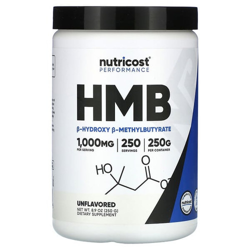 <img alt="Nutricost, Performance, HMB, Unflavored, 8.9 oz (250 g)" title="Nutricost, Performance, HMB, Unflavored, 8.9 oz (250 g),857077008916"