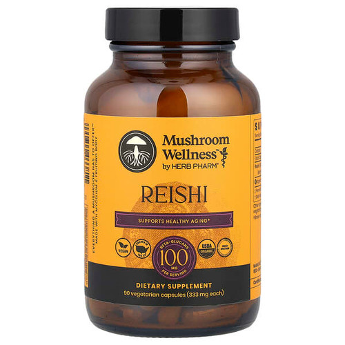 <img alt="Herb Pharm, Mushroom Wellness, Reishi, 90 Vegetarian Capsules (333 mg per Capsule)" title="Herb Pharm, Mushroom Wellness, Reishi, 90 Vegetarian Capsules (333 mg per Capsule),090700033811"