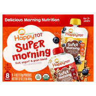 <img alt="Happy Family Organics, Happy Tot, Super Morning, For 2+ Years, Fruit, Yogurt & Grain Blend, Variety Pack, 8 Pack, 4 oz (113 g) Each" title="Happy Family Organics, Happy Tot, Super Morning, For 2+ Years, Fruit, Yogurt & Grain Blend, Variety Pack, 8 Pack, 4 oz (113 g) Each,819573016727"