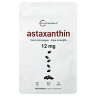 <img alt="Micro Ingredients, Astaxanthin, 12 mg, 60 Softgels" title="Micro Ingredients, Astaxanthin, 12 mg, 60 Softgels,850074438656"