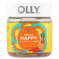 <img alt="OLLY, Hello Happy, Gummy Worms, Tropical Zing, 60 Gummies" title="OLLY, Hello Happy, Gummy Worms, Tropical Zing, 60 Gummies,840160200403"