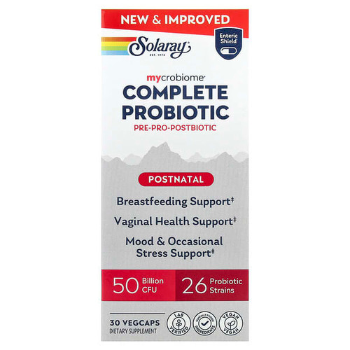 <img alt="Solaray, Mycrobiome, Complete Probiotic, Postnatal, 30 VegCaps" title="Solaray, Mycrobiome, Complete Probiotic, Postnatal, 30 VegCaps,076280263916"