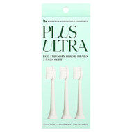<img alt="Plus Ultra, Eco-Friendly Brush Heads, Soft, 3 Pack" title="Plus Ultra, Eco-Friendly Brush Heads, Soft, 3 Pack,850020837120"
