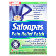<img alt="Salonpas, Pain Relief Patch, Large, Minty, 9 Patches" title="Salonpas, Pain Relief Patch, Large, Minty, 9 Patches,346581675092"