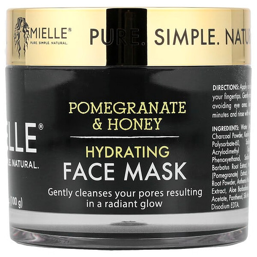 <img alt="Mielle, Hydrating Face Beauty Mask, Pomegranate & Honey, 3.5 fl oz (100 g)" title="Mielle, Hydrating Face Beauty Mask, Pomegranate & Honey, 3.5 fl oz (100 g),854102006473"