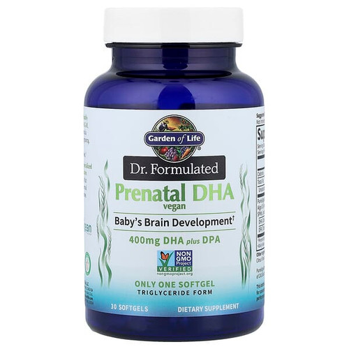 <img alt="Garden of Life, Dr. Formulated, Vegan Prenatal DHA, 400 mg, 30 Softgels" title="Garden of Life, Dr. Formulated, Vegan Prenatal DHA, 400 mg, 30 Softgels,658010124652"