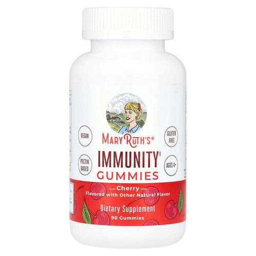 <img alt="MaryRuths, Immunity Gummies, Ages 4+, Cherry, 90 Gummies" title="MaryRuths, Immunity Gummies, Ages 4+, Cherry, 90 Gummies,856645008075"