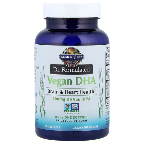 <img alt="Garden of Life, Dr. Formulated Vegan DHA Plus DPA, 30 Softgels" title="Garden of Life, Dr. Formulated Vegan DHA Plus DPA, 30 Softgels,658010129329"