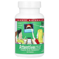 <img alt="Source Naturals, Attentive Child, 120 Tablets" title="Source Naturals, Attentive Child, 120 Tablets,021078019473"