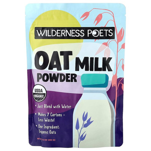 <img alt="Wilderness Poets, Organic Oat Milk Powder, 16 oz (453 g)" title="Wilderness Poets, Organic Oat Milk Powder, 16 oz (453 g),850050426998"