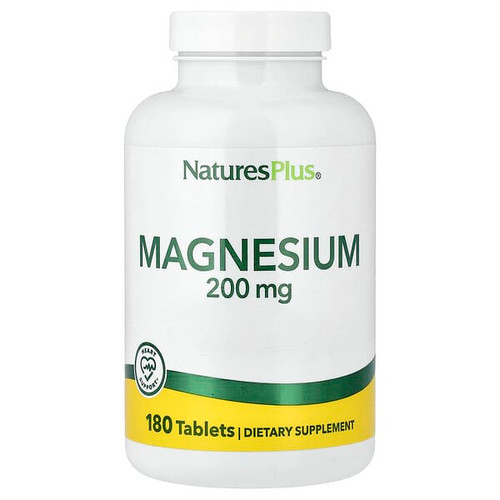 <img alt="NaturesPlus, Magnesium, 200 mg, 180 Tablets" title="NaturesPlus, Magnesium, 200 mg, 180 Tablets,097467033603"