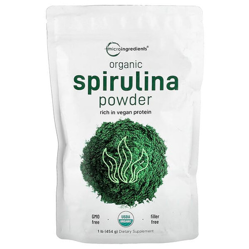 <img alt="Micro Ingredients, Organic Spirulina Powder, 1 lb (454 g)" title="Micro Ingredients, Organic Spirulina Powder, 1 lb (454 g),850015616457"