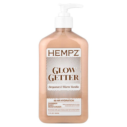 <img alt="Hempz, Shimmer Body Moisturizer, Glow Getter, Bergamot & Warm Vanilla, 17 fl oz (500 ml)" title="Hempz, Shimmer Body Moisturizer, Glow Getter, Bergamot & Warm Vanilla, 17 fl oz (500 ml),676280055827"