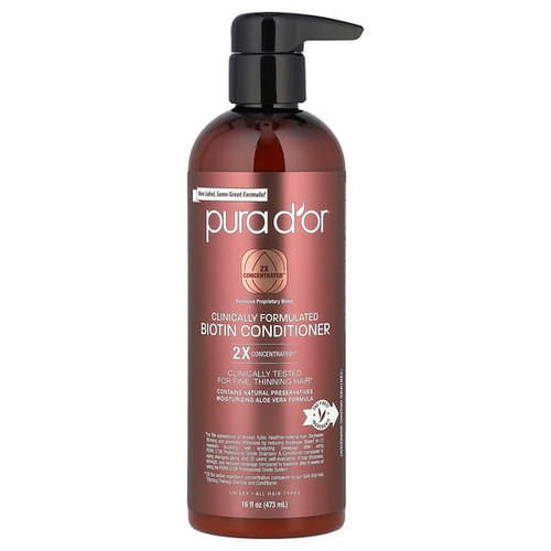 <img alt="Pura Dor, Clinically Formulated Biotin Conditioner, All Hair Types, 16 fl oz (473 ml)" title="Pura Dor, Clinically Formulated Biotin Conditioner, All Hair Types, 16 fl oz (473 ml),851615006051"