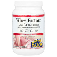 <img alt="Natural Factors, Whey Factors, Grass Fed Whey Protein, Natural Strawberry, 12 oz (340 g)" title="Natural Factors, Whey Factors, Grass Fed Whey Protein, Natural Strawberry, 12 oz (340 g),068958029283"