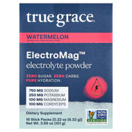 <img alt="True Grace, ElectroMag, Electrolyte Powder, Watermelon, 16 Stick Packs, 0.22 oz (6.32 g) Each" title="True Grace, ElectroMag, Electrolyte Powder, Watermelon, 16 Stick Packs, 0.22 oz (6.32 g) Each,810149500183"