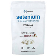 <img alt="Micro Ingredients, Selenium, 200 mcg, 500 Softgels" title="Micro Ingredients, Selenium, 200 mcg, 500 Softgels,850074438113"