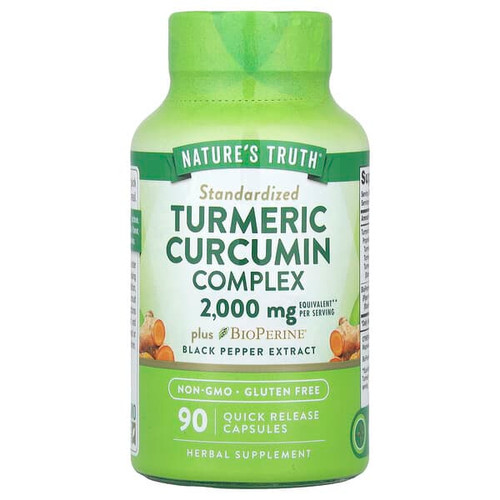<img alt="Natures Truth, Turmeric Curcumin Complex Plus BioPerine Black Pepper Extract, 90 Quick Release Capsules" title="Natures Truth, Turmeric Curcumin Complex Plus BioPerine Black Pepper Extract, 90 Quick Release Capsules,840093111654"