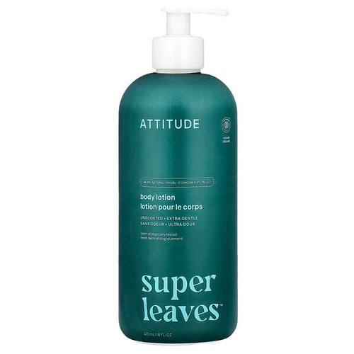 <img alt="ATTITUDE, Super Leaves, Body Lotion, Unscented, 16 fl oz (473 ml)" title="ATTITUDE, Super Leaves, Body Lotion, Unscented, 16 fl oz (473 ml),626232181807"