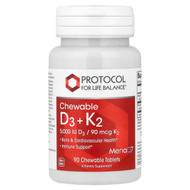 <img alt="Protocol for Life Balance, Chewable D3 + K2, 90 Chewable Tablets" title="Protocol for Life Balance, Chewable D3 + K2, 90 Chewable Tablets,707359103894"