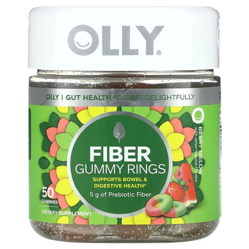 <img alt="OLLY, Fiber Gummy Rings, Berry Melon, 50 Gummies (2.5 g per Gummy)" title="OLLY, Fiber Gummy Rings, Berry Melon, 50 Gummies (2.5 g per Gummy),840160201776"