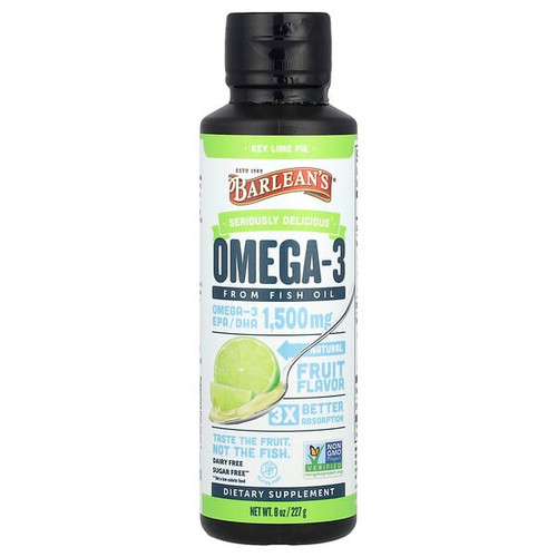 <img alt="Barleans, Omega-3 From Fish Oil, Key Lime Pie, 8 oz (227 g)" title="Barleans, Omega-3 From Fish Oil, Key Lime Pie, 8 oz (227 g),705875600231"
