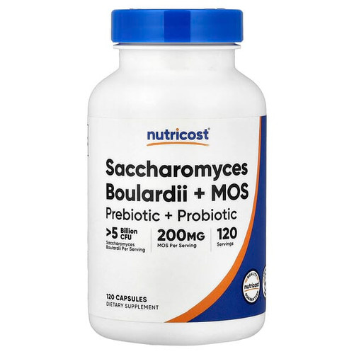 <img alt="Nutricost, Saccharomyces Boulardii + MOS, 120 Capsules" title="Nutricost, Saccharomyces Boulardii + MOS, 120 Capsules,810139576693"