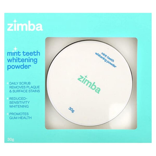 <img alt="Zimba, Mint Teeth Whitening Powder, 30 g" title="Zimba, Mint Teeth Whitening Powder, 30 g,810066471771"