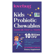 <img alt="LoveBug Probiotics, Kids Probiotics, 4+ Years, Berry, 10 Billion CFU, 30 Chewable Tablets" title="LoveBug Probiotics, Kids Probiotics, 4+ Years, Berry, 10 Billion CFU, 30 Chewable Tablets,850002716245"